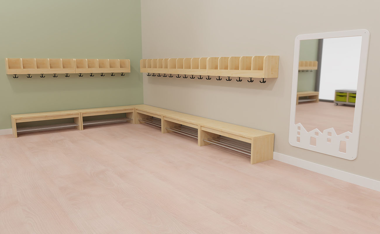 Garderobe Herzlich Willkommen Ausschnitt mit Flexeo Armadio Garderobe und EduCasa Spiegel Stadt