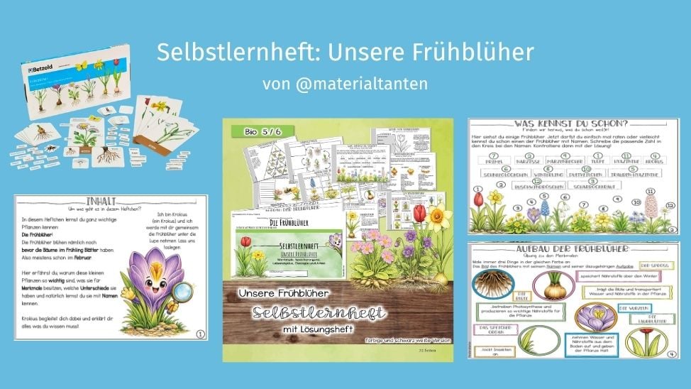 Selbstlernheft: Unsere Frühblüher
