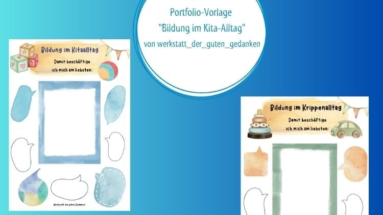 Portfolio-Vorlage: Bildung im Alltag