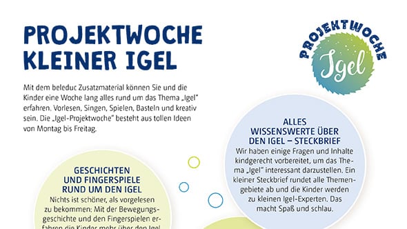 Vorschau Igel-Projektwoche