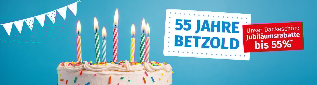 Jubiläumsrabatte bis zu 55%* sichern