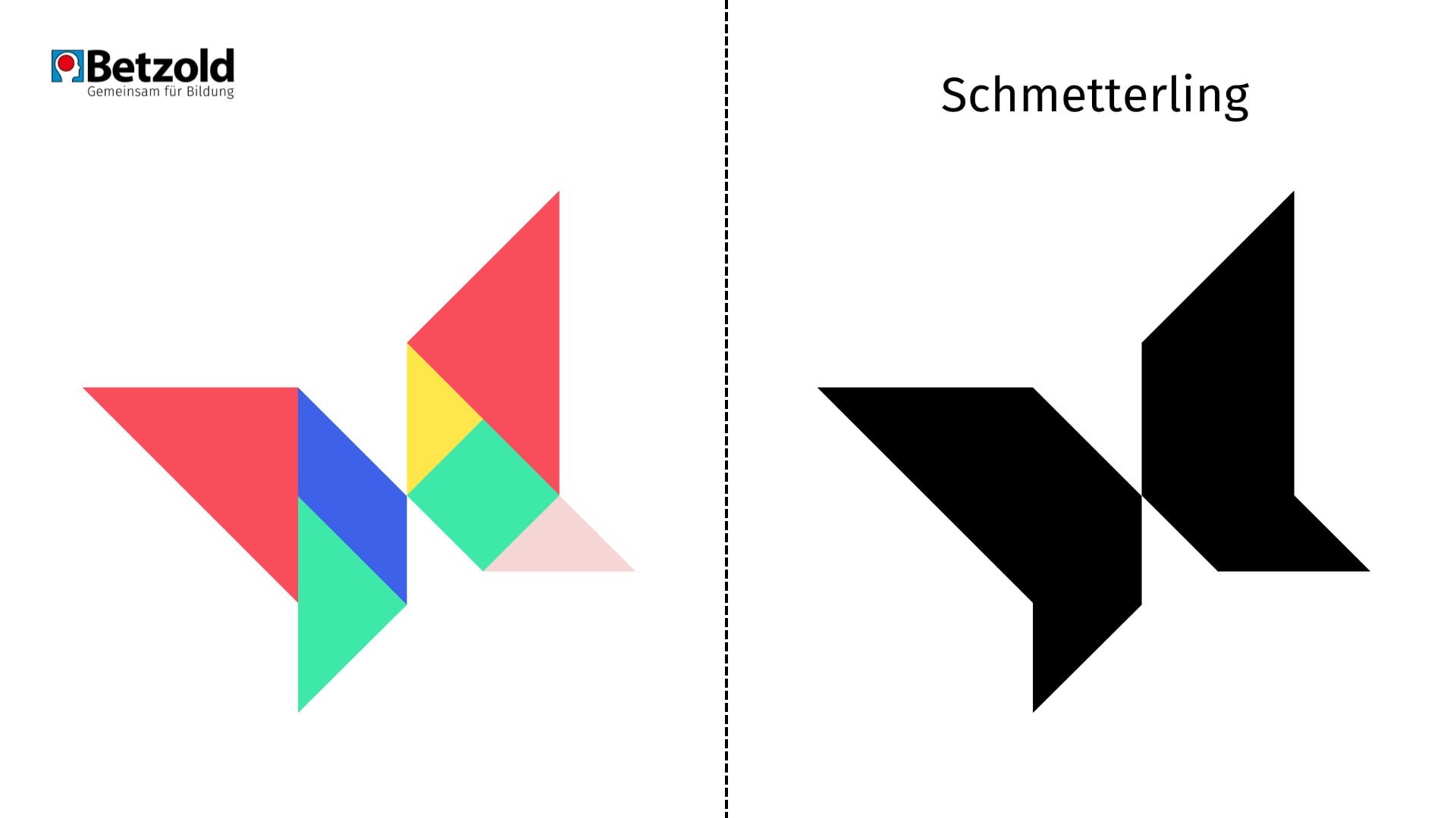 Tangram-Figur Schmetterling