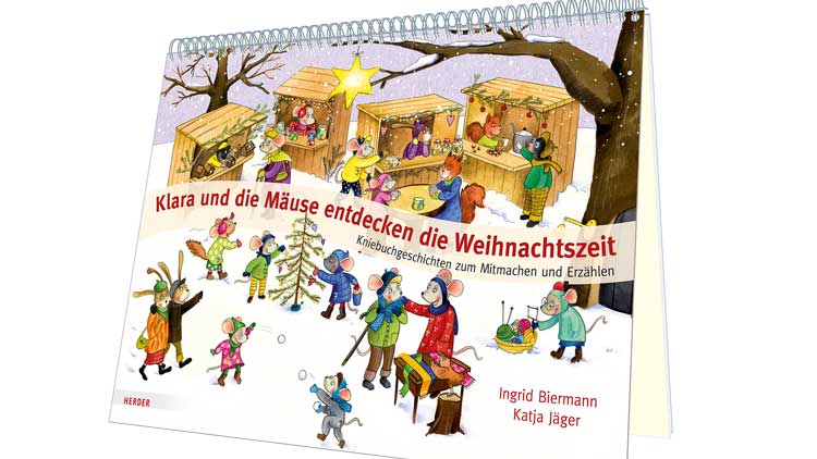 Ein Hilfsmittel, um Geschichten in grösseren Gruppen zu erzählen ist das Kniebuch.