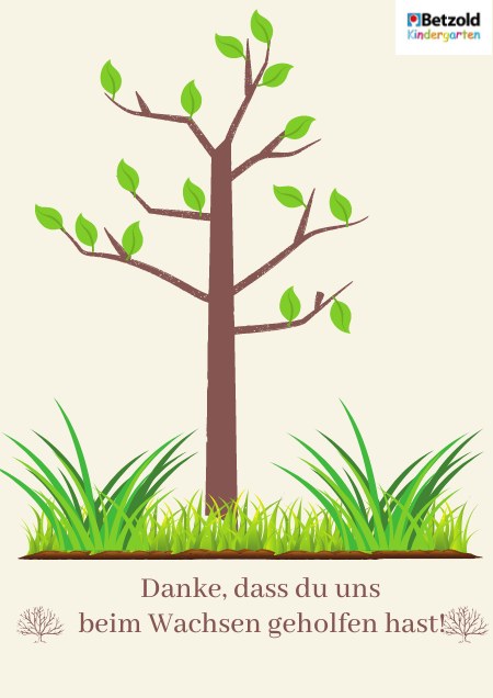 Vorlage: Abschiedsgeschenk "Baum"