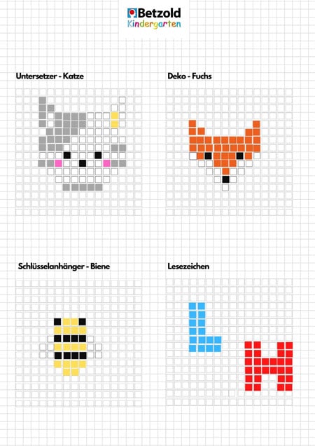 Vorlage: Tiere und Buchstaben