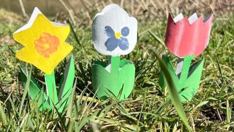 Blumen basteln mit wenig Material Blumen basteln mit wenig Material