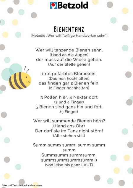 Lied: Bienentanz