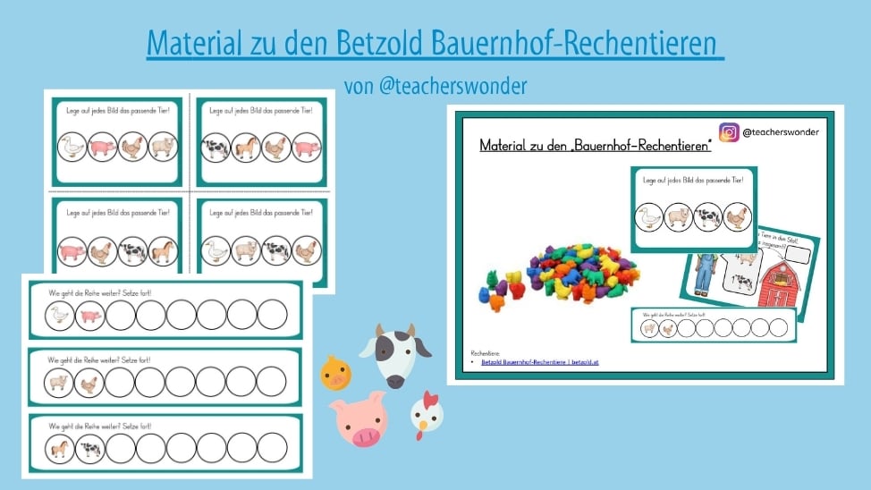 Anfangsrechnen mit Tieren 