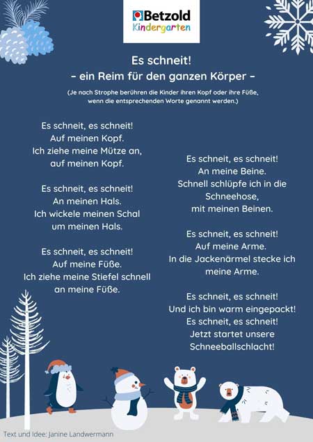 Reim: Es schneit !