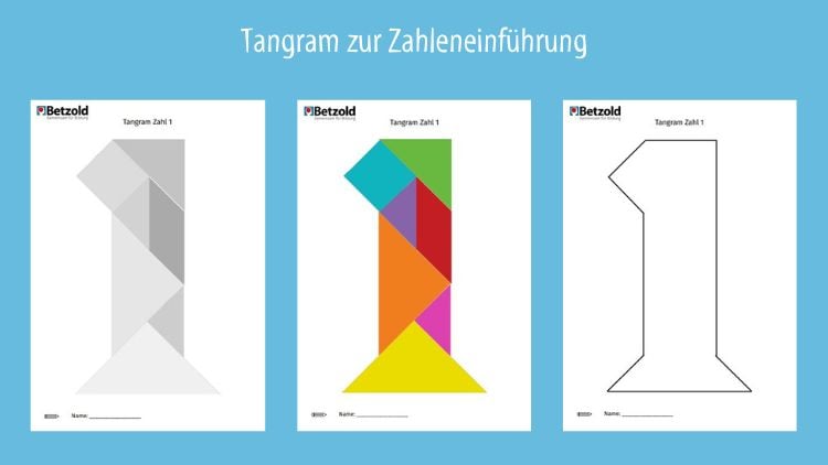 Zahleneinführung mit Tangram