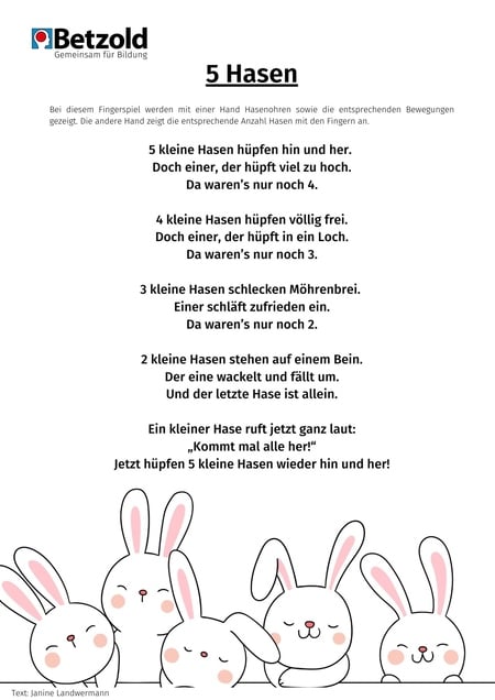 Fünf Hasen
