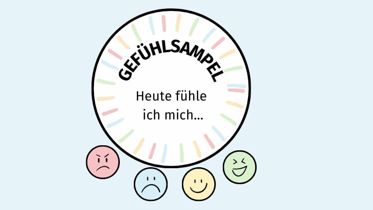 Bastelvorlage: Gefühlsampel | Betzold Blog