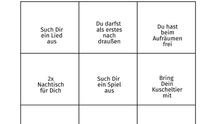 Gutscheine im Glas - Kindergarten