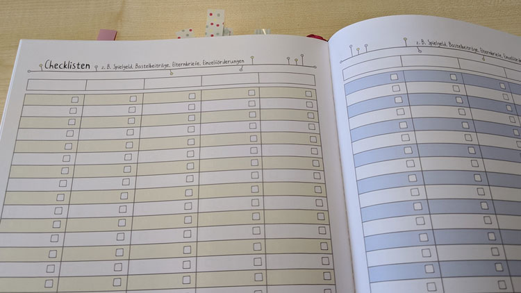 Beispiel einer Checkliste aus dem neuen Betzold Kita-Planer