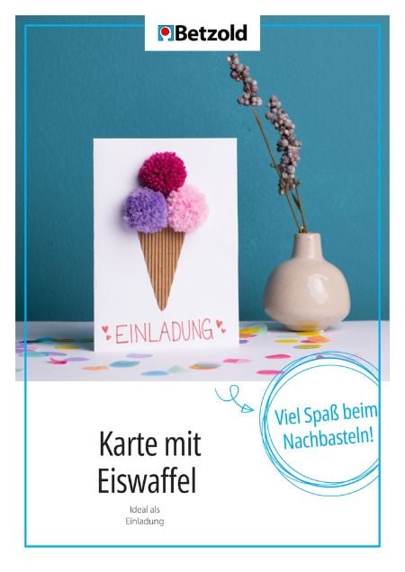Vorlage: Karte mit Eiswaffel