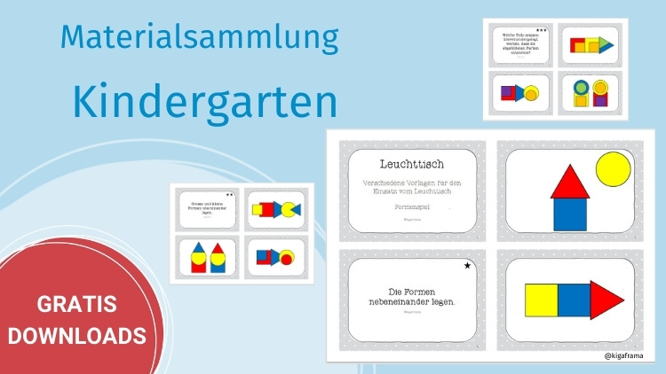 Downloadmaterial für Kindergarten und Kita mit über 50 Downloads