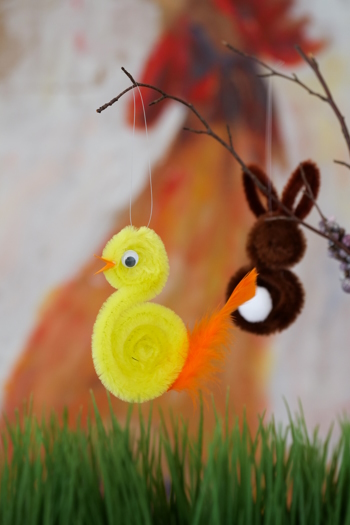 Bastelanleitung: Küken und Hase
