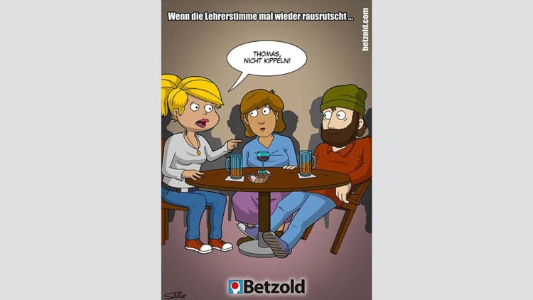 Lehrer-Comic - Kippeln