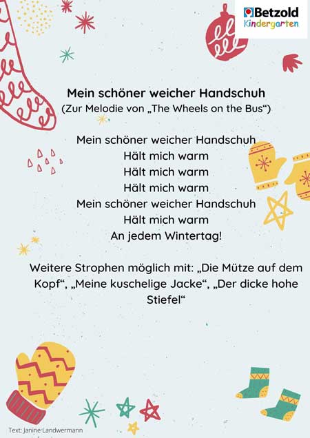 Reim: Mein schöner weicher Handschuh