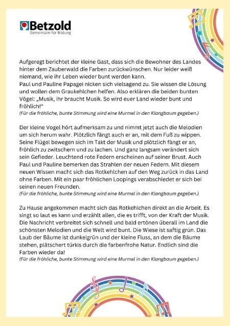 Klanggeschichte: Melodie der Farben