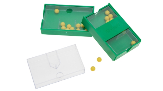 Multi-Split Box in grün mit gelben Kügelchen Multi-Split Box in grün mit gelben Kügelchen