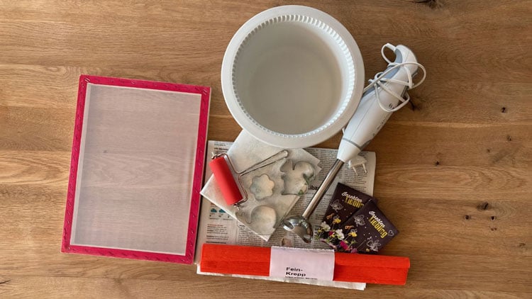 Material für Samenpapier