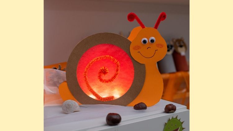 Bastelanleitung: Schneckenlaterne