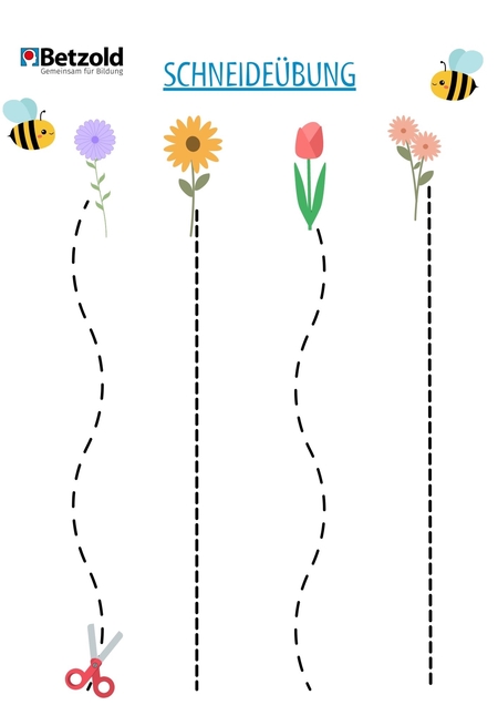 Schneideübung: Blume