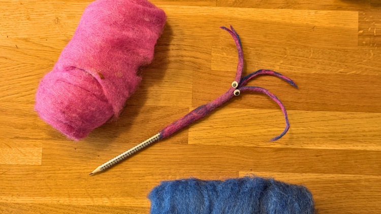 Eingefilzter Stift