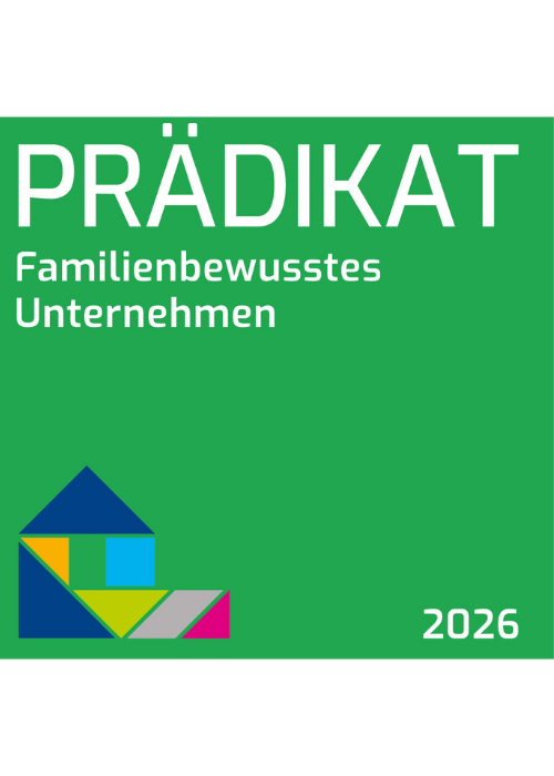 Signet der Auszeichnung Prädikat Familienbewusstes Unternehmen 2026