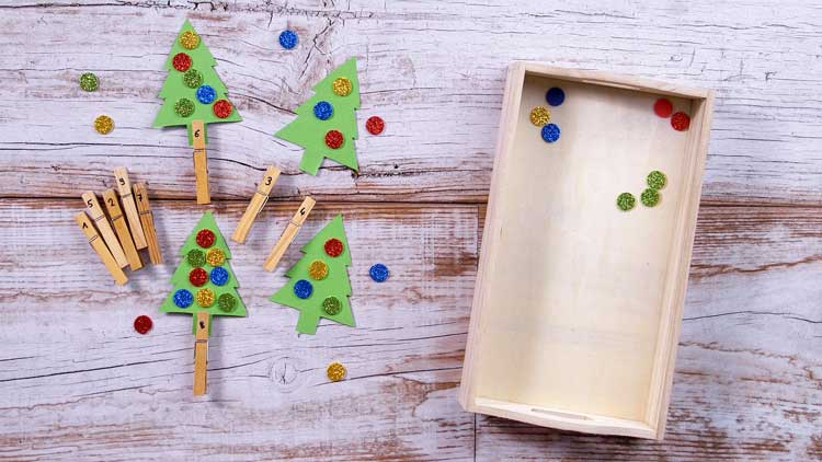 Zählübung: Weihnachtsbaum