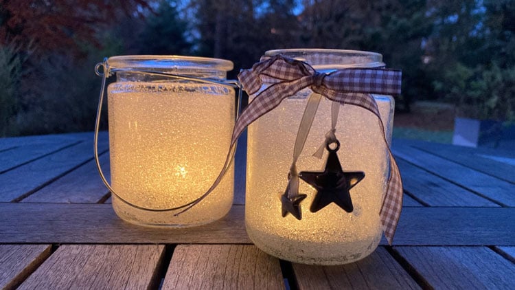 Windlicht Zuckerglas
