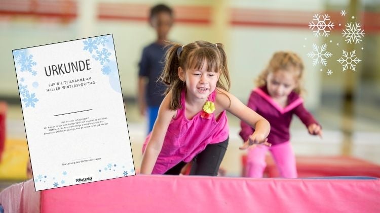 Wintersport in der Turnhalle