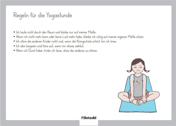 Kinderyoga-Regeln