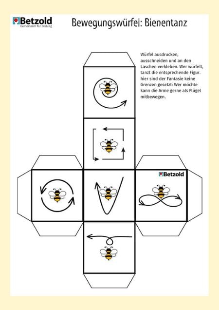 Bewegungswürfel: Biene