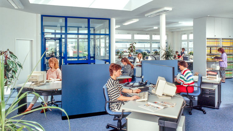 Ehemaliges Betzold-Büro von innen.