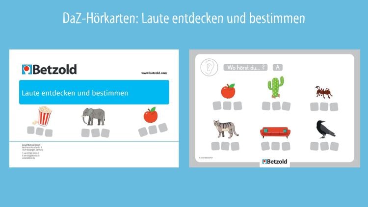 DaZ-Hörkarten Laute bestimmen