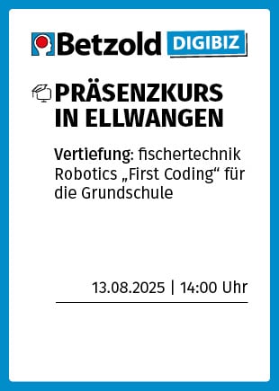 fischertechnik Robotics "First Coding" für die Primarschule