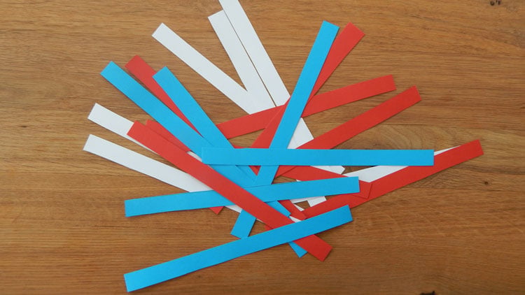 Bunte Papierstreifen