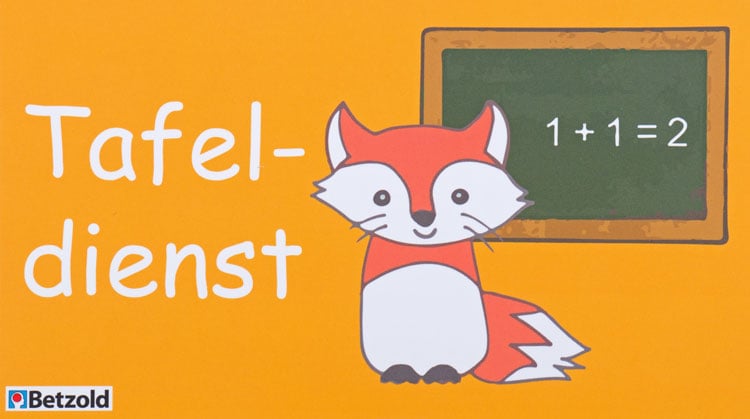 Klassendienst-Karte Tafeldienst