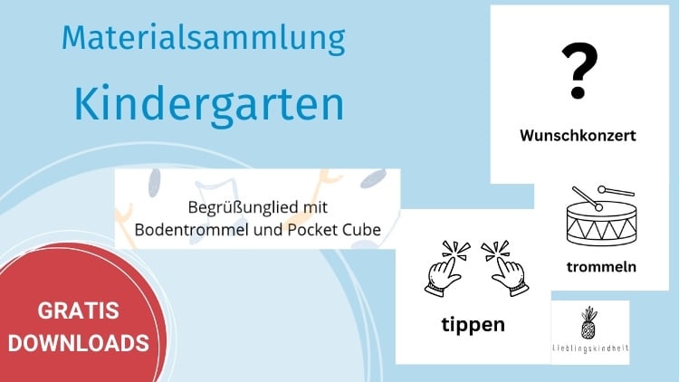 Downloadmaterial für die Arbeit mit der Bodentrommel im Kindergarten
