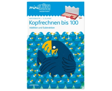 miniLÜK Kopfrechnen bis 100 Cover des Heftes Kopfrechnen bis 100 auf weissem Hintergrund