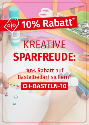 10% Rabatt auf Bastelbedarf*